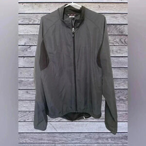 Louis Garneau lightweight  cycling jacket with back zipper pocket & venting